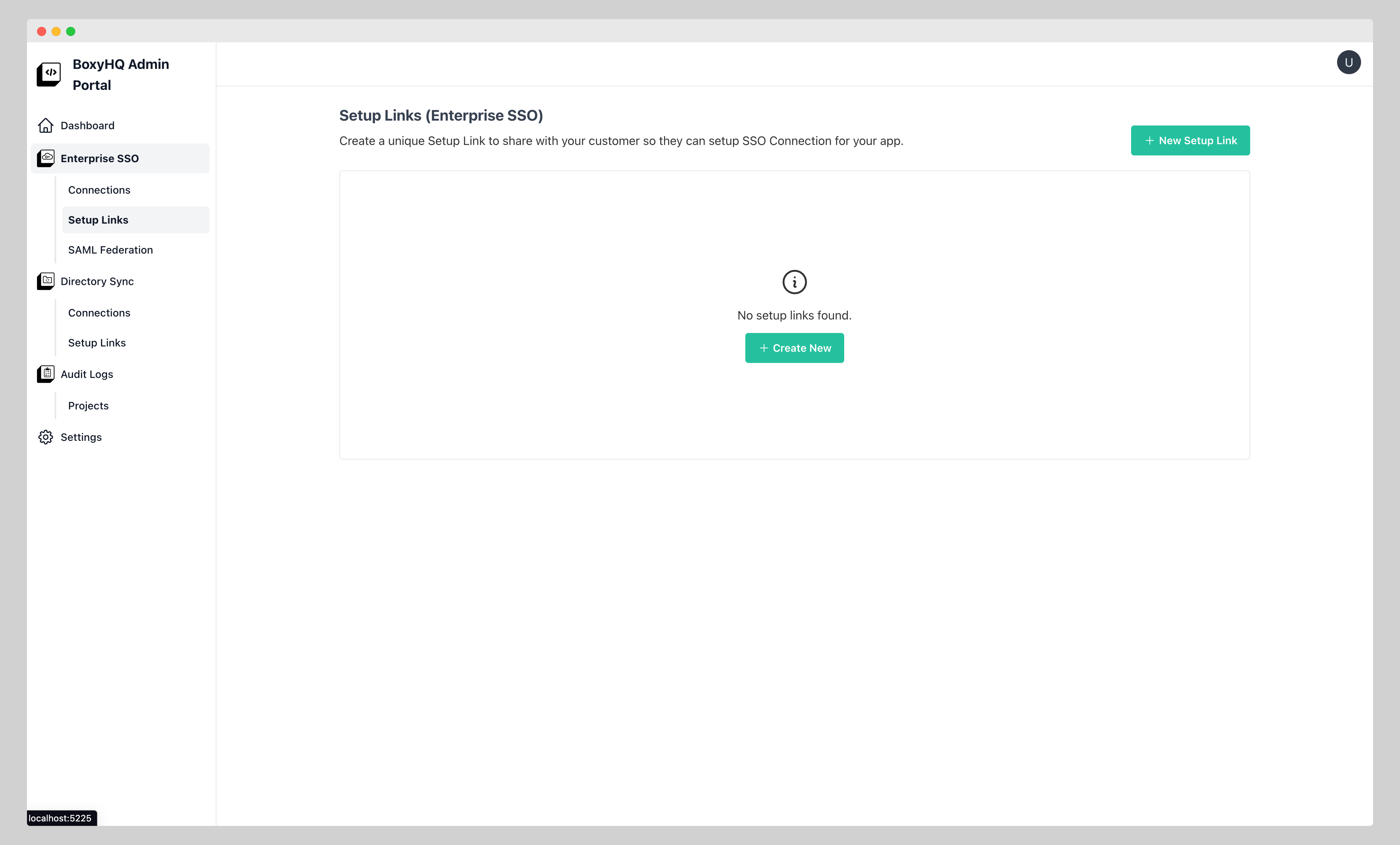 setup link list empty